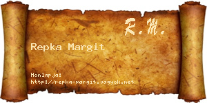 Repka Margit névjegykártya